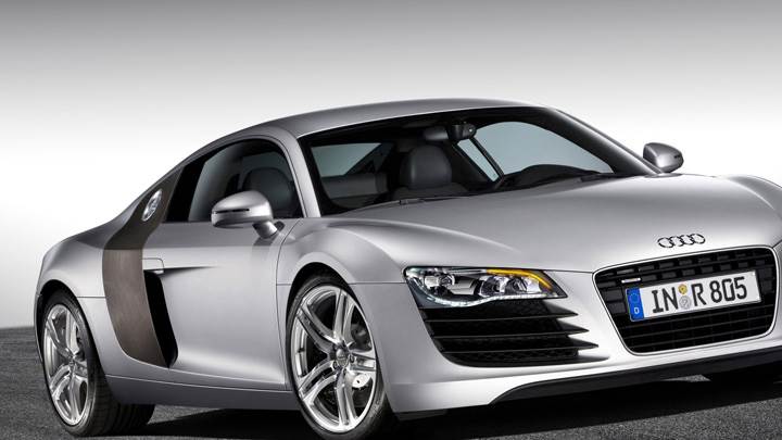 2006 Audi R8 Front Side Pose In Silver